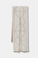 Apaszki i szaliki damskie - Calvin Klein szalik damski kolor beżowy wzorzysty LV04F8074G - miniaturka - grafika 1