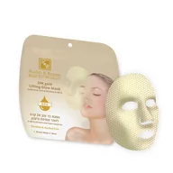 Maseczki do twarzy - H&B, Liftingująca maseczka w płachcie z 24 karatowym złotem (z kwasem hialuronowym i witaminami A+B+E) - 18 ml - miniaturka - grafika 1