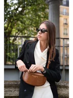 Torby sportowe - maison héritage PARIS Skórzana saszetka "Kimi Croco" w kolorze jasnobrązowym - 28 x 15 x 5 cm - miniaturka - grafika 1