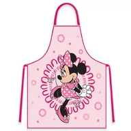 Śliniaki i fartuszki - Fartuszek dla dziecka + czapka szefa Myszka Minnie różowy dla dziewczynki - miniaturka - grafika 1