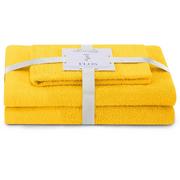 Ręczniki - AmeliaHome, Ręcznik Flos żółty 30x50+50x90+70x130 cm - miniaturka - grafika 1