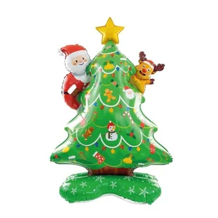 Balon choinka stojący foliowy 151655 3d 93x153cm świąteczny boże narodzenie - Balony i akcesoria - miniaturka - grafika 1