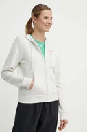 Bluzy damskie - Reebok bluza damska kolor beżowy z kapturem melanżowa 100075636 - miniaturka - grafika 1