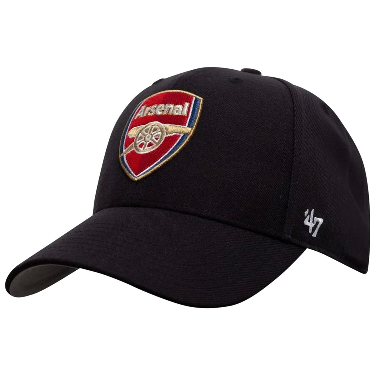 47 Brand Arsenal FC MVP Cap EPL-MVP30WBV-BK, Mężczyzna, Czapka z daszkiem, Czarny