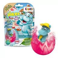 Kosmetyki kąpielowe dla dzieci - CRAZE INKEE Fun Beach kula do kąpieli dla dzieci z niespodzianką, bomba do kąpieli dla dzieci ze stemplem hippo, z masłem mango i zapachem arbuza - miniaturka - grafika 1