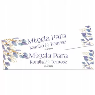 2x TABLICA NA SAMOCHÓD ŚLUB WESELE SZARE IMIONA - Wesele i ślub - miniaturka - grafika 1