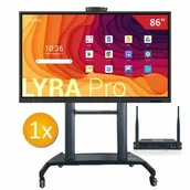 Tablice interaktywne - Zestaw Aktywna Tablica Newline Lyra Pro 86" + komputer OPS intel i5 + statyw mobilny - miniaturka - grafika 1
