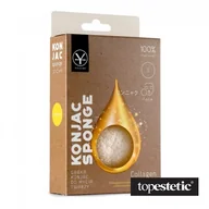 Akcesoria do oczyszczania twarzy - Yasumi Yasumi Collagen Konjac Sponge S Gąbka konjac do mycia twarzy z kolagenem - miniaturka - grafika 1