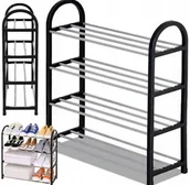 Szafki na buty - Regał Szafka półka na buty Obuwie Organizer Stojak Metalowa Stalowa - miniaturka - grafika 1