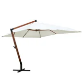 Parasole ogrodowe - vidaXL vidaXL Parasol ogrodowy, 300x400cm, biały - miniaturka - grafika 1
