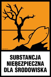LB010 SUBSTANCJA NIEBEZPIECZNA DLA ŚRODOWISKA, FN - FOLIA SAMOPRZYLEPNA; (250X375MM) - Systemy ekspozycyjne i znaki informacyjne - miniaturka - grafika 1