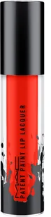 MAC Red Enamel Patent Paint Lip Lacquer Błyszczyk 3.8 g - Błyszczyki do ust - miniaturka - grafika 2