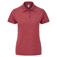 Koszulki i topy damskie - Koszulka damska 65/35 Polo Fruit of the Loom Vintage Heather Red M - miniaturka - grafika 1
