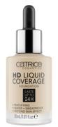 Podkłady do twarzy - Catrice HD Liquid Coverage podkład w płynie 010 Light Beige 30ml - miniaturka - grafika 1