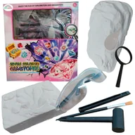 Mały naukowiec - Kopalnia diamentów Zestaw archeologiczny wykopaliska dla dzieci 7 kamieni mały archeolog - miniaturka - grafika 1