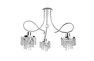 Krislamp Tina KR 403-3PL lampa wisząca zwis 3x40W E17 chrom - Lampy sufitowe - miniaturka - grafika 2