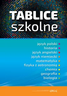 Greg Tablice szkolne - Opracowanie zbiorowe - Powieści i opowiadania Greg Tablice szkolne - Opracowanie zbiorowe - Powieści i opowiadania - miniaturka - grafika 1