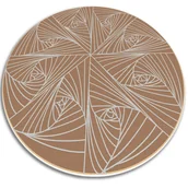 Dywany - Dywan okrągły winylowy do domu okrągła pajęcza siatka fi50 cm - miniaturka - grafika 1