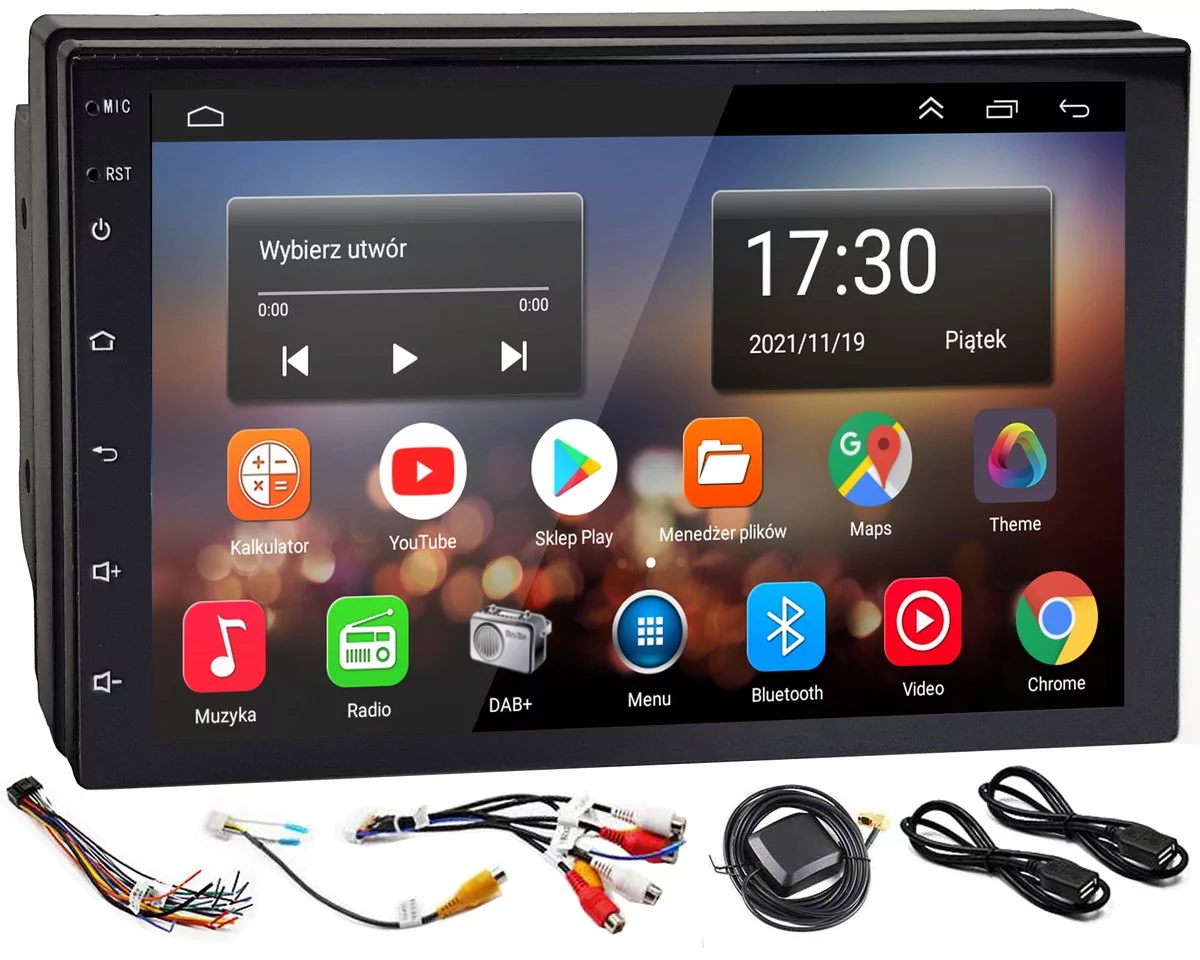 2 DIN 9218S ulepszony Android Radio podwójne samochodowe Stereo nawigacja GPS z Bluetooth WiFi USB