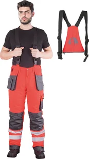 Spodnie ocieplane ogrodniczki FORMEN FMNWX-B CSB r. 2XL - Odzież robocza - miniaturka - grafika 1