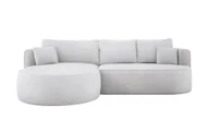 Sofy i kanapy - DomoHome - Nowoczesny rozkładany narożnik FIORE z funkcją spania, kanapa z automatycznym rozkładaniem, sofa, rozkładana sofa układ lewy 284x183x82 cm Memphis 16 - miniaturka - grafika 1