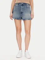 Spodenki damskie - Tommy Hilfiger Szorty jeansowe WW0WW44384 Niebieski Regular Fit - miniaturka - grafika 1