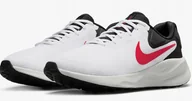 Buty sportowe męskie - Nike Buty Męskie Sportowe Revolution 7 Białe 41 Eu - miniaturka - grafika 1