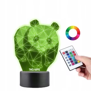 Lampka na Biurko Statuetka Panda Geometria PLEXIDO - Lampy pozostałe - miniaturka - grafika 1