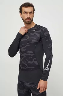 Bielizna sportowa męska - Mizuno longsleeve funkcyjny Virtual Body G3 kolor czarny - grafika 1