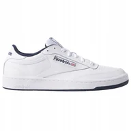 Buty sportowe męskie - Buty męskie trampki sportowe Reebok Club C 100000156 skórzane białe 44 - miniaturka - grafika 1