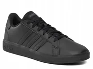 Buty dla dziewczynek - BUTY ADIDAS dziecięce GRAND COURT 2.0 K czarne FZ6159 r.35 - miniaturka - grafika 1