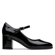Półbuty damskie - Półbuty Clarks Freva 55 Strap 26181337 Czarny - miniaturka - grafika 1