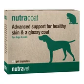 Suplementy i witaminy dla psów - NUTRAVET Nutracoat for dogs & cats 45kaps -wsparcie dla zdrowej skóry i błyszczącej sierści - miniaturka - grafika 1