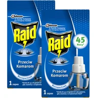 Zwalczanie i odstraszanie szkodników - SC Johnson wkład do elektrofumigatora owadobójczego Raid, 2x27 ml - miniaturka - grafika 1