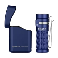 Latarki - OLIGHT Baton 4-częściowy zestaw mini latarki LED z funkcją ściemniania etui do ładowania, do 190 dni pracy, 1300 lm, zasięg świecenia 170 m, super jasna, mała latarka do codziennego użytku, IPX8, - miniaturka - grafika 1