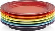 Talerze - Talerze śniadaniowe Le Creuset Rainbow 22 cm kolorowe 6 szt. - miniaturka - grafika 1