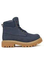 Buty dla chłopców - Tommy Hilfiger Trapery T3X5-34125-1269 S Granatowy - miniaturka - grafika 1