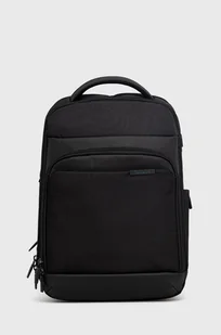 Samsonite Plecak męski kolor czarny duży gładki - Plecaki - miniaturka - grafika 1