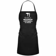 Fartuchy i rękawice kuchenne - Najlepsza fryzjerka + imię - produkt personalizowany - fartuch na prezent dla fryzjera - miniaturka - grafika 1