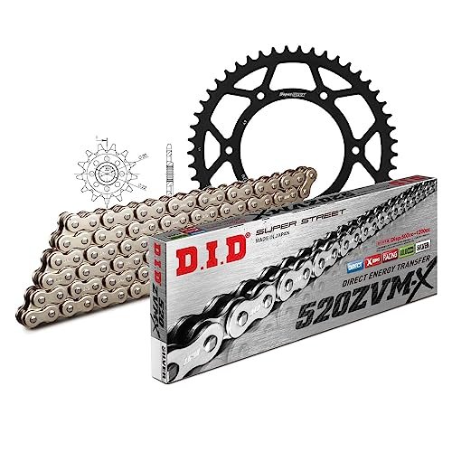 Zestaw łańcuchów DID stal 520ZVM-X / 114 nitownica do Honda CRF X 250 ccm rok prod. 2004