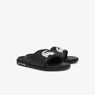 Klapki i japonki damskie - Damskie Klapki LACOSTE SHOES 43CFA0040.312 – Czarny - miniaturka - grafika 1