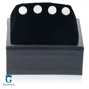 Guziki smokingowe z masą perłową PS-284 (4 guziki) - Dodatki do ubrań - miniaturka - grafika 2
