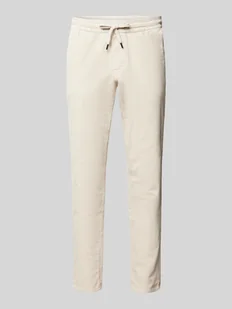 Spodnie sztruksowe o kroju tapered fit z elastycznym pasem model ‘LINUS’ - Spodnie męskie - miniaturka - grafika 1