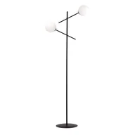 Lampy stojące - Lampa podłogowa stojąca Linear czarno-biała 2xE14x10W wym: 150 x 59 x 59 cm metal Emibig - miniaturka - grafika 1