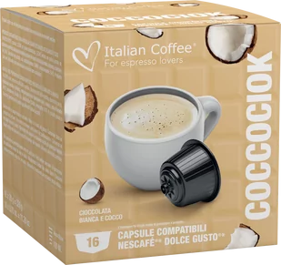 COCCOCIOK (Biała czekolada i kokos) Italian Coffee kapsułki do Dolce Gusto - 16 kapsułek - Kawa w kapsułkach i saszetkach - miniaturka - grafika 1