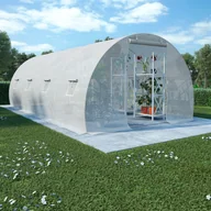 Szklarnie ogrodowe - vidaXL Szklarnia ogrodowa, stalowa konstrukcja, 18 m, 600x300x200 cm - miniaturka - grafika 1