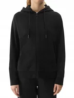 Bluzy damskie - Damska bluza dresowa 4F z kapturem SWSF1633 czarny 20S M - miniaturka - grafika 1