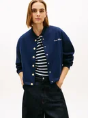 Kurtki damskie - Tommy Hilfiger Damska kurtka dresowa Kobiety niebieski jednolity, S - miniaturka - grafika 1