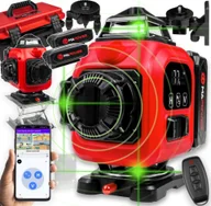 Poziomice laserowe - MaPower MAPOWER MPLL01 Poziomica laserowa laser krzyżowy 360 4D płaszczyznowa - miniaturka - grafika 1