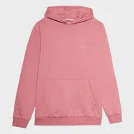 Bluzy sportowe męskie - Męska bluza dresowa nierozpinana z kapturem OUTHORN OTHSS23TSWSM320 - różowa - Outhorn - miniaturka - grafika 1